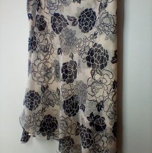 Black and Silver flower skirts